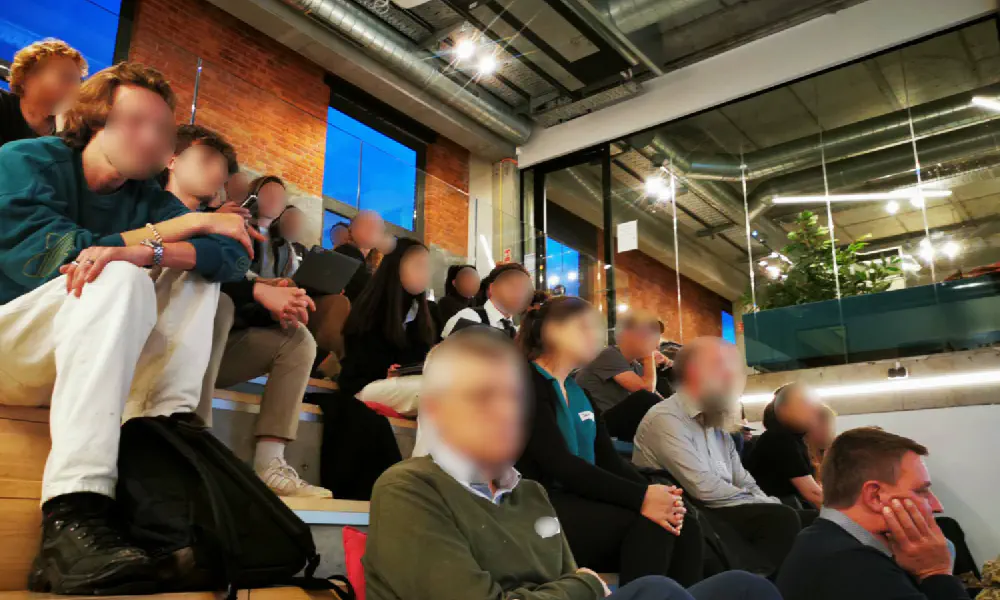 A picture showing the event 'Breaking the Silos: Seeing Problems as Opportunities' taking place.